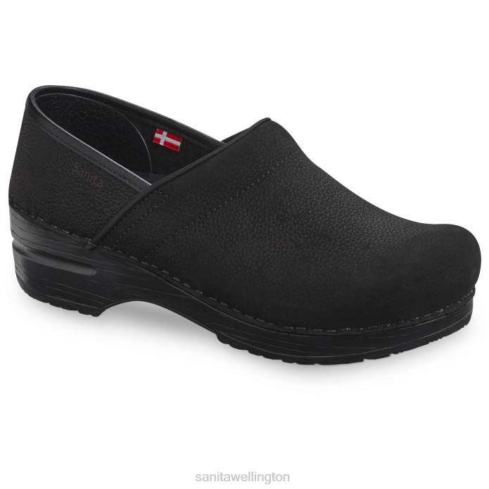 Sanita Pro. Textured Oil Men Black RPB0188 Shoes