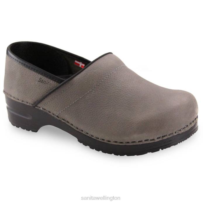 Sanita Pro. Textured Oil Men Grey RPB0189 Shoes