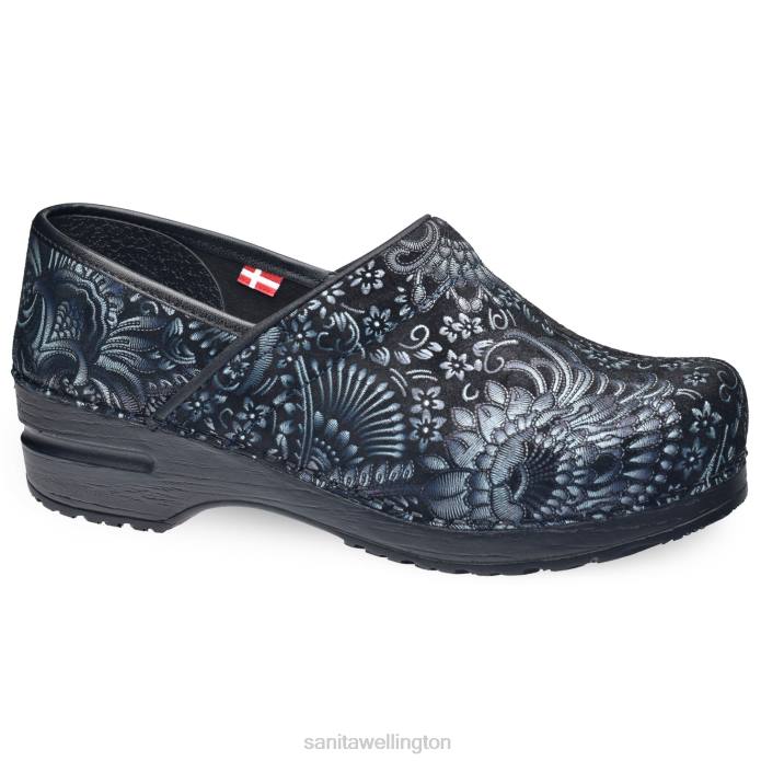 Sanita Boteh Women Blue Paisley RPB011 Shoes