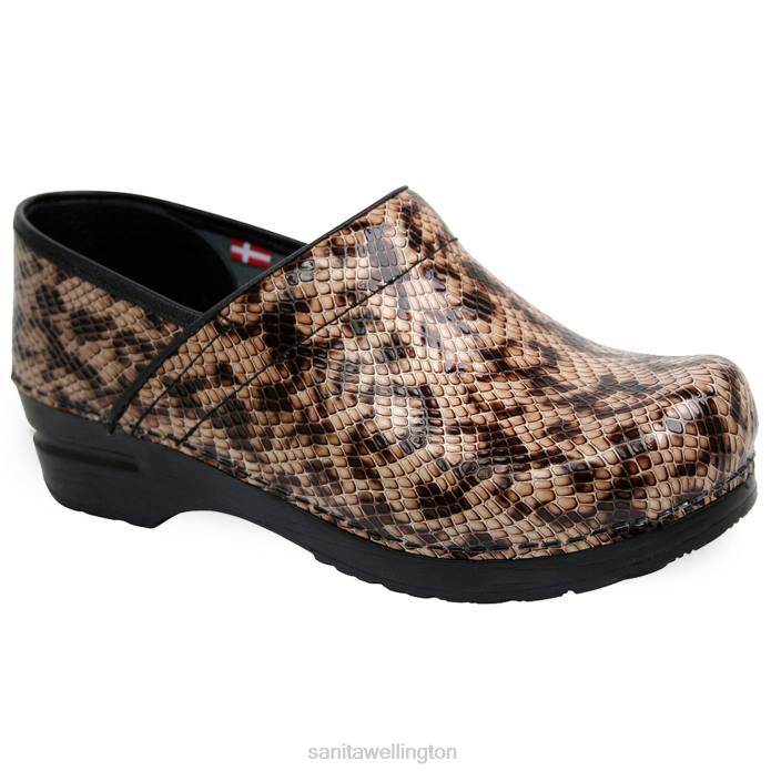 Sanita Org. Women Brown Snake RPB077 Shoes