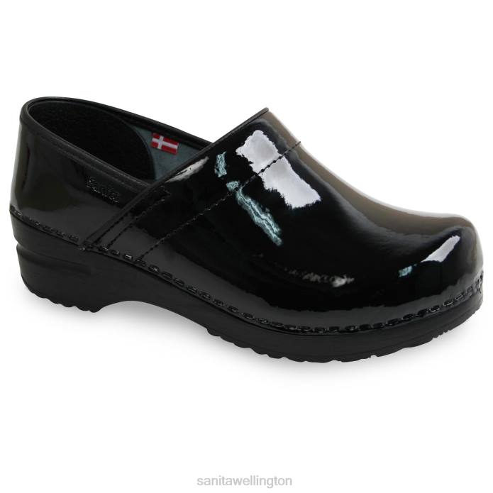 Sanita Pro. Patent Women Black RPB0102 Shoes