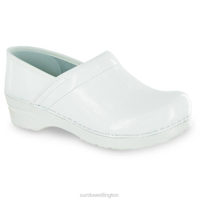 Sanita Pro. Patent Women White RPB0107 Shoes